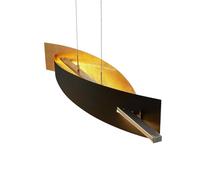 Lucande LED Suspension Marija à intensité variable (Moderne) en Noir Métal e. a. pour Salon & Salle manger (1 lampe,à), lampe plafonnier suspension