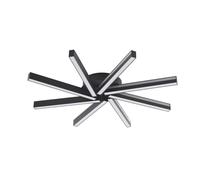 Lucande LED Tjado à intensité variable (Moderne) en Noir Métal e. a. pour Salon & Salle manger (à 8 lampes,)