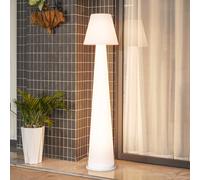 Lucande Luminaire de terrasse LED rechargeable Gauri, blanc, 153 cm, IP44 Gauri Lucande, dimmable, blanc, Matière Plastique, Moderne