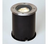 Lucande luminaire encastré dans le sol LED Jos, rond, orientable, IP67 JOS, gris, Inox, Moderne, Spot encastrable dans le sol LED