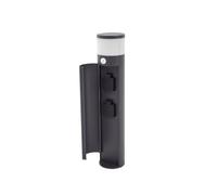 Lucande Luminaire extérieur Corban à intensité variable (Moderne) en Noir Aluminium (1 lampe,à G9), Borne lumineuse luminaire pour socle