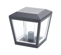 Lucande Luminaire extérieur Dunia à intensité variable (Moderne) en Noir Aluminium (1 lampe,à E27), Borne lumineuse borne luminaire pour socle
