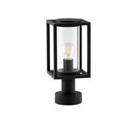 Lucande Luminaire extérieur Ferda à intensité variable (Moderne) en Noir Aluminium (1 lampe,à E27), Borne lumineuse, borne luminaire pour socle