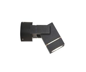 Lucande Luminaire extérieur Kavuna à intensité variable (Moderne) en Noir Aluminium (1 lampe,à GU10), Projecteur d’extérieur luminaire pour le jardin la terrasse balcon &