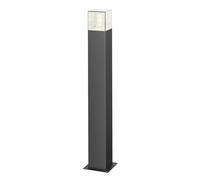Borne lumineuse Keke Lucande, dimmable, noir, Aluminium, Moderne, Luminaire extérieur