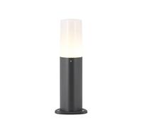 Lucande Luminaire extérieur Obbie à intensité variable (Moderne) en Noir Aluminium (1 lampe,à E14), Borne lumineuse borne luminaire pour socle