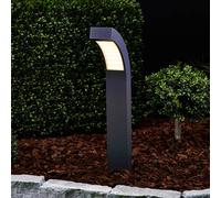 Lucande, luminaire pour socle LED, Lennik, 60 cm, anthracite, métal LENNIK Lucande, noir, Aluminium, Moderne, Borne Eclairage Exterieur
