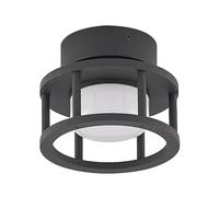 Lucande Plafonnier Berenike à intensité variable (Moderne) en Gris Aluminium (1 lampe,à GX53), saillie plafonnier lampe