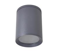 Lucande Plafonnier Minna (Moderne) en Noir Aluminium (1 lampe,à E27), saillie plafonnier lampe