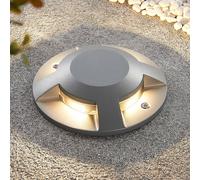 LED Luminaire extérieur Jeffrey (Moderne) en Gris Aluminium (1 lampe,à), Projecteur d’extérieur LED, spot, luminaire pour le jardin, la terrasse, balcon & maison