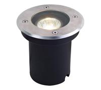 Lucande Spot encastrable dans le sol Ava à intensité variable (Moderne) en Gris Inox (1 lampe,à GU10), extérieur