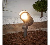 Lucande spot sur piquet LED Beatrix, anthracite, aluminium, 45,7cm Beatrix, noir, Aluminium, Moderne