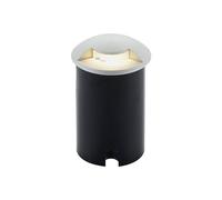 Lucande Spots encastrables dans le sol Milara à intensité variable (Moderne) en Gris Aluminium (1 lampe,à GU10), Spot encastrable extérieur