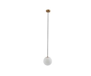 Lucande Suspension en verre Bidolo à intensité variable Doré Verre e. a. pour Salle de bain (1 lampe,à E14), Luminaire Lampe plafond Plafonnier Suspendue