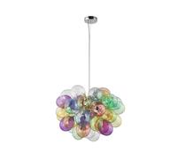 Luminaire suspension en verre Diborah Lucande, dimmable, multicolore, Salon / Salle à manger, Verre, Design, Suspension en verre