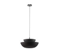 Lucande Suspension Kellina à intensité variable (Moderne) en Noir Métal e. a. pour Salon & Salle manger (1 lampe,à E27), design suspension lampe plafonnier