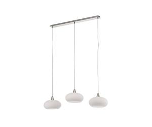 Lucande Suspension Sharvil à intensité variable (Moderne) en Blanc Verre e. a. pour Salon & Salle manger (à 3 lampes, E27) design suspension lampe plafonnier