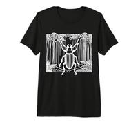 Lucane Art linéaire Entomologiste T-Shirt Haut de Gamme