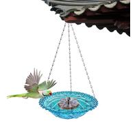 Lucaqina Bain d'oiseau pour extérieur | avec Une Pompe à Eau,Fontaine à Eau Solaire destinée aux Oiseaux,pour Rouge-Gorge Moineau Aménagement Extérieur Cour Balcon Patio