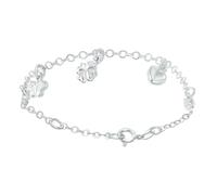 Lucardi - Enfants Pendentif pour bracelet avec placage - Bracelets - Argent 925 - Argent - 15 cm - sans nickel