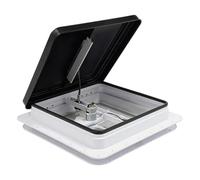 Lucarne de Toit pour Caravane 42x42cm Carré Trappe de Toit Pour Caravane FenêTre de Toit de Caravane Fermé Lmperméable à L'eau Résistant aux Ultraviolets Interrupteur à Bouton Unique