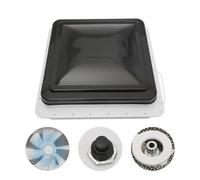 Lucarne de toit pour caravane, toutes les fonctions, réglable, protection solaire, protection contre la chaleur, avec aérateur, aération ou joint inclus, 42 x 42 cm