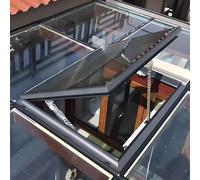 Lucarne électrique à double vitrage pour toit plat résidentiel pour sous-sol grenier véranda porte (75x) - Améliore la lumière naturelle et l'efficacité énergétique