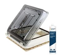 Lucarne Fiamma Vent 40x40cm Transparent Trappe de Toit + Stores Volets /