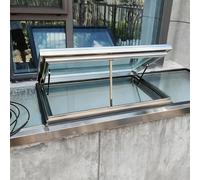 Lucarne personnalisable avec télécommande et capteur de pluie Fenêtre de toit en aluminium pour grenier et sous-sol 90 x 65 cm Améliore la lumière naturelle et la ventilation