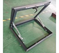 Lucarnes de toit pour véranda, couverture de lucarne pour toit incliné/plat, fenêtres de toit et lucarnes avec cadre en alliage d'aluminium(LxW 98x78cm/38.5x30.7in)