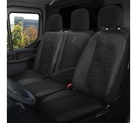 LUCARO Housse Siege Voiture Mercedes Sprinter 3 à partir de 2018 - Ensembles de Housses de Siège 2+1 - Housse de Siege Voiture Noir - Couvre Siege Auto