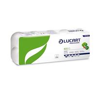 LUCART Lot de 10 papiers hygiéniques écologiques 2 plis - 200 déchirures