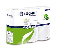 Lucart Professional 811607 Eco Rouleaux de papier toilette, Blanc (Pack de 96)