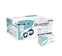 Lucart Professional, AquaStream Z, essuie-mains pliés en Z à dissolution rapide en pure cellulose, idéaux pour les sanitaires publics et les bureaux, 242 pièces par paquet, 23 x 23,5 cm, 15 paquets