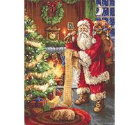 Lucas Kit de broderie au point de croix, coton, multicolore, 30 x 41 cm