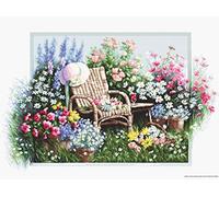 LUCAS Kit de broderie au point de croix, coton, multicolore, 43 x 28 cm