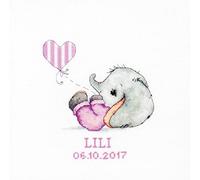 Lucas Kit de point de croix pour bébé fille