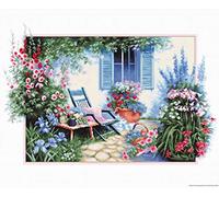 Lucas Kit pour point de croix en coton Multicolore 42 x 28 cm