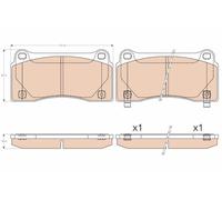 Lucas moteurs gdb3573ábrake Pad Set, Disque de frein