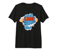Lucas Name Superhero Gift for Boys Named Lucas T-Shirt Haut de Gamme