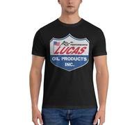 Lucas-Oil-Racing-Logo-Essential-T-Shirt-Essential-T-Shirt-t-Shirts-for-Men-Pack-Short Black XL