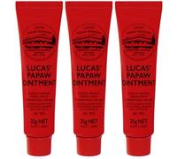 Lucas Papaw Ointment 3 × 25 g - Baume Original Australien à la Papaye - Authentique, Soin Cutané Réparateur pour Peau Sèche, Lèvres Gercées, Coupures, Brûlures et Piqûres