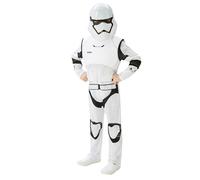 Lucas Rubies - Star Wars Officiel - Déguisement Enfant- Costume de Luxe Storm Tropper - Taille 5-6 Ans - Combinaison Imprimée, Armure Rembourrée et Masque - pour, Carnaval,