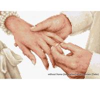 Lucas-S Forever Mariage Anneau Kit Point de Croix compté Multicolore