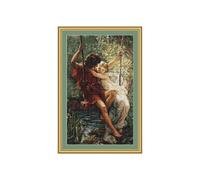 Lucas -S L Kit pour Point de Croix Compté Motif le Printemps des Amants 59,5 x 36,5 cm - B415
