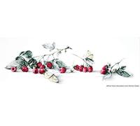 Lucas-S LB2253 Kit pour Point de Croix Compté Motif Quelques Framboises 20 x 59 cm