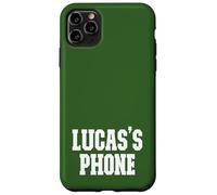 Lucas's Phone Lucas Nom personnalisé Blanc Vert Coque pour iPhone 11 Pro Max