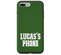 Lucas's Phone Lucas Nom personnalisé Blanc Vert Coque pour iPhone 7 Plus/8 Plus