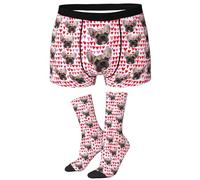 LucBuy Boxer Personnalisé avec Photo pour Homme, sous-vêtements Drôles Personnalisés avec des Textes d'image de Visage,Shorts Personnalisés Culottes Nouveauté Cadeaux Saint Valentin (A198)