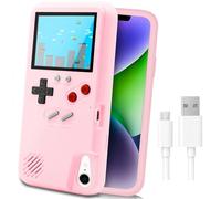 LucBuy Étui de Jeu pour iPhone, Housse de Protection Rétro-alimenté avec 36 Petits Jeux,Écran Couleur,Coque de Jeu Vidéo Antichoc pour iPhone XR - Rose